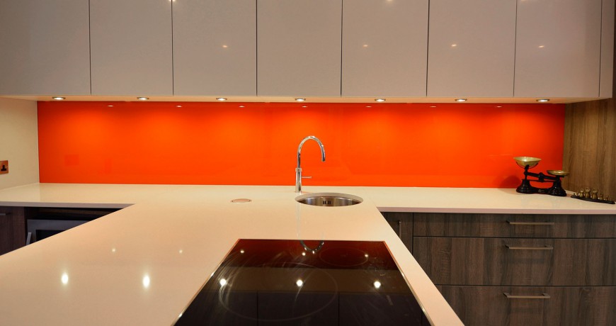 Orange Splashback