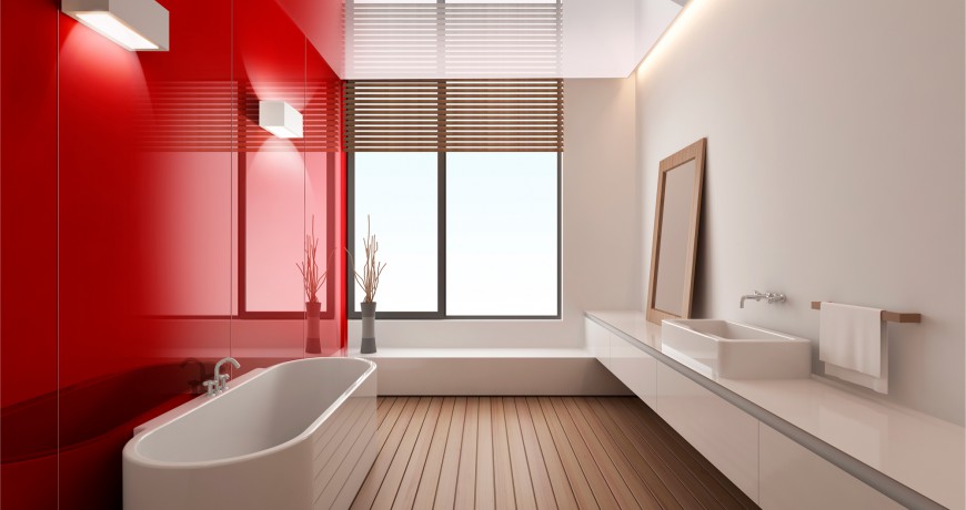 Bathroom Coloured Walls